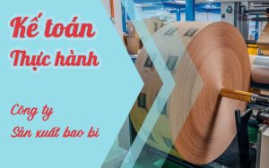 Khoá học thực hành kế toán công ty Sản xuất bao bì